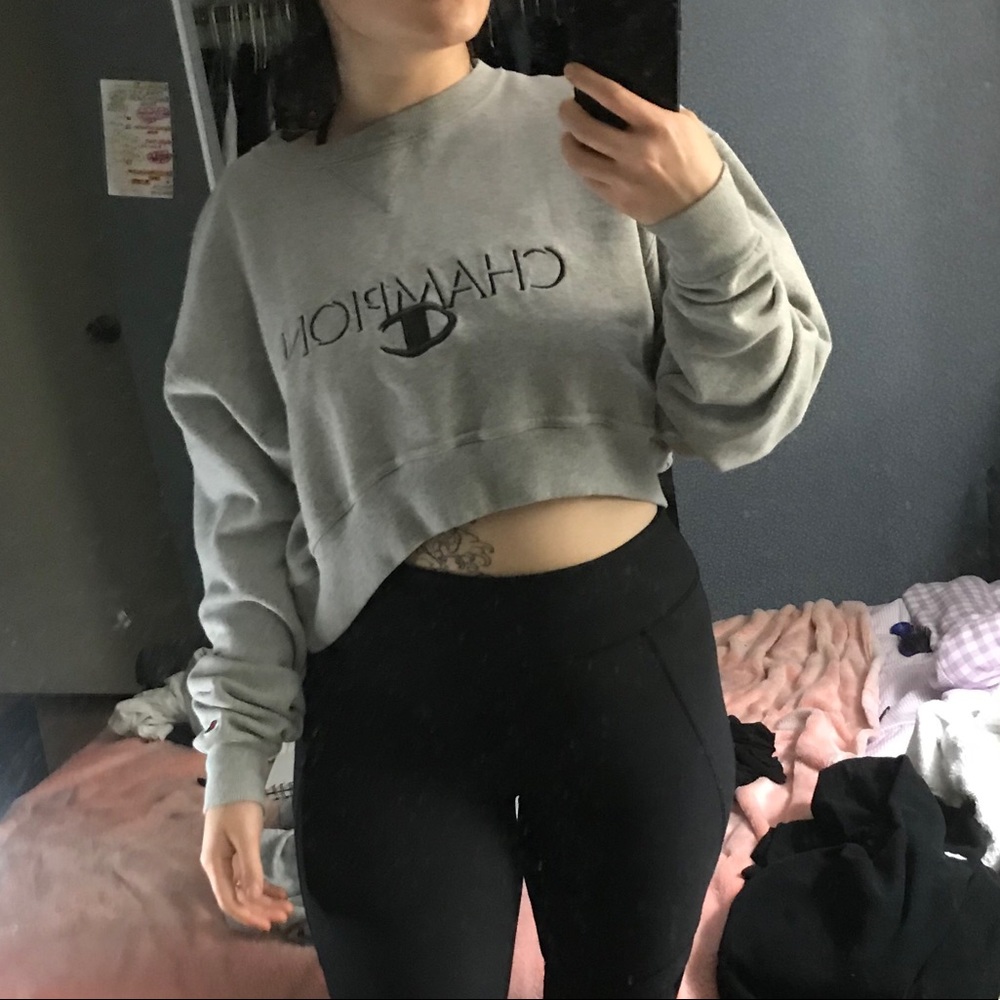 Frankie Collective Champion Crop Top Sweatshirt